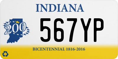 IN license plate 567YP