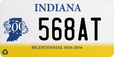 IN license plate 568AT