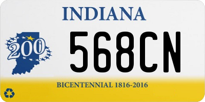 IN license plate 568CN