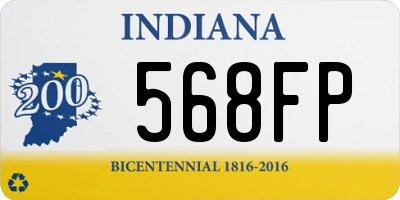 IN license plate 568FP