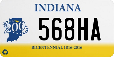 IN license plate 568HA