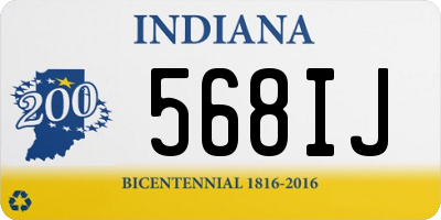 IN license plate 568IJ