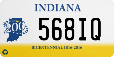 IN license plate 568IQ