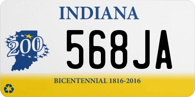 IN license plate 568JA