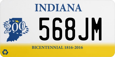 IN license plate 568JM