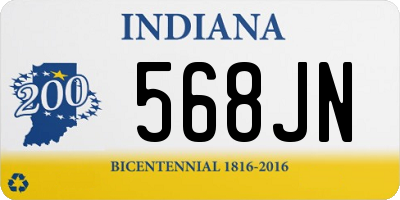 IN license plate 568JN