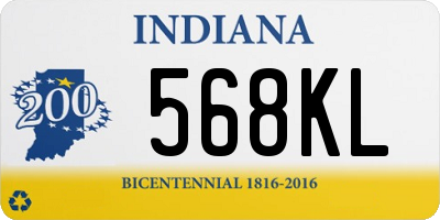 IN license plate 568KL