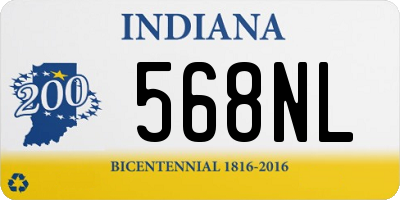 IN license plate 568NL