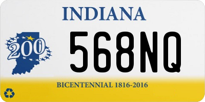 IN license plate 568NQ