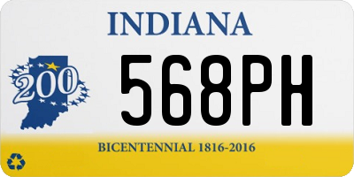 IN license plate 568PH