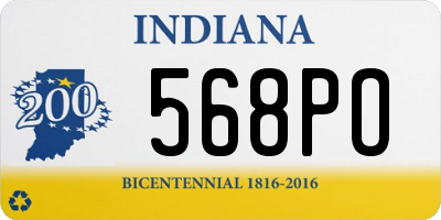IN license plate 568PO