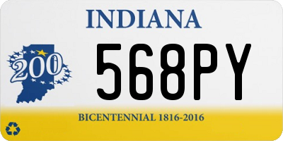 IN license plate 568PY