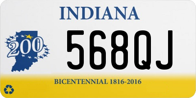 IN license plate 568QJ