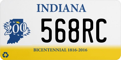 IN license plate 568RC