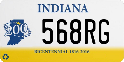 IN license plate 568RG