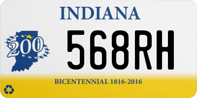 IN license plate 568RH