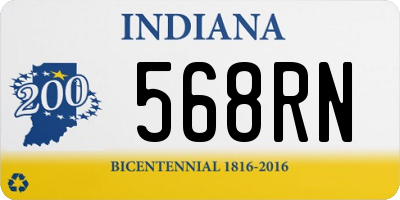 IN license plate 568RN