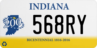 IN license plate 568RY