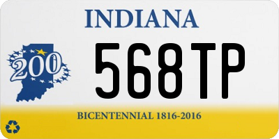 IN license plate 568TP