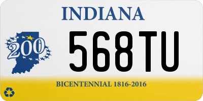 IN license plate 568TU