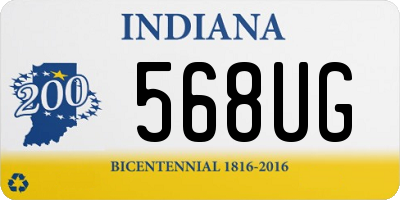 IN license plate 568UG