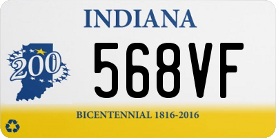 IN license plate 568VF