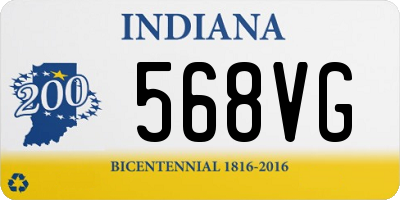 IN license plate 568VG