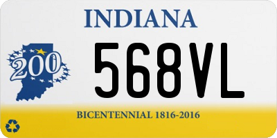 IN license plate 568VL