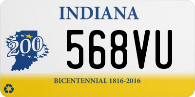 IN license plate 568VU