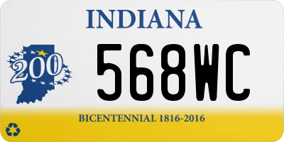 IN license plate 568WC