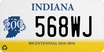 IN license plate 568WJ