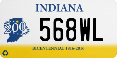 IN license plate 568WL