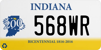 IN license plate 568WR