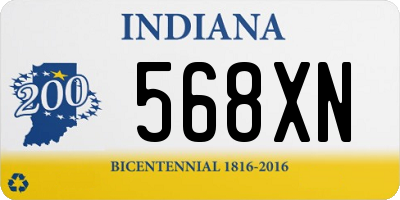 IN license plate 568XN