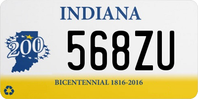 IN license plate 568ZU