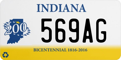 IN license plate 569AG