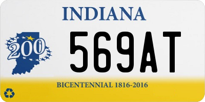 IN license plate 569AT