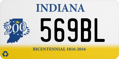 IN license plate 569BL