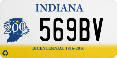 IN license plate 569BV