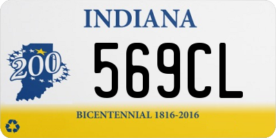 IN license plate 569CL