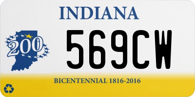 IN license plate 569CW