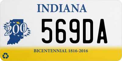 IN license plate 569DA