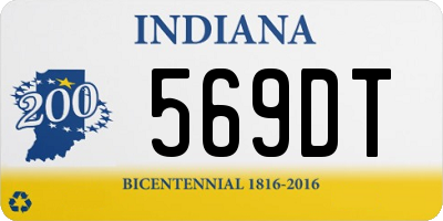 IN license plate 569DT