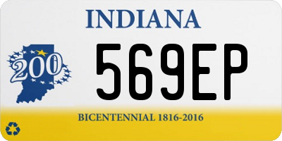 IN license plate 569EP