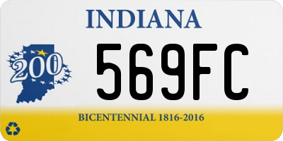 IN license plate 569FC