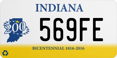 IN license plate 569FE