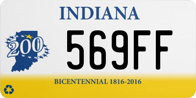 IN license plate 569FF