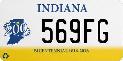 IN license plate 569FG