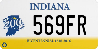 IN license plate 569FR