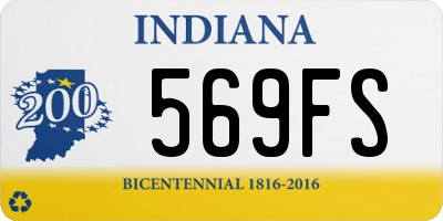 IN license plate 569FS